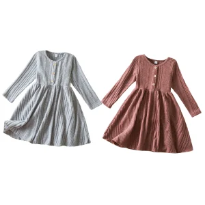 Stylish Toddler Girls Knit Dress