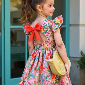 Bright Dress Puff Sleeve