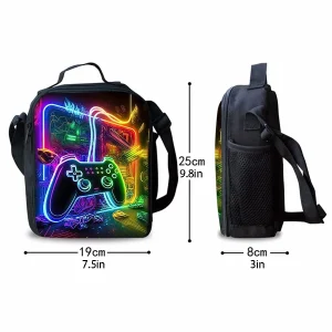 GamePad Shoulder Strap Lunch Bag